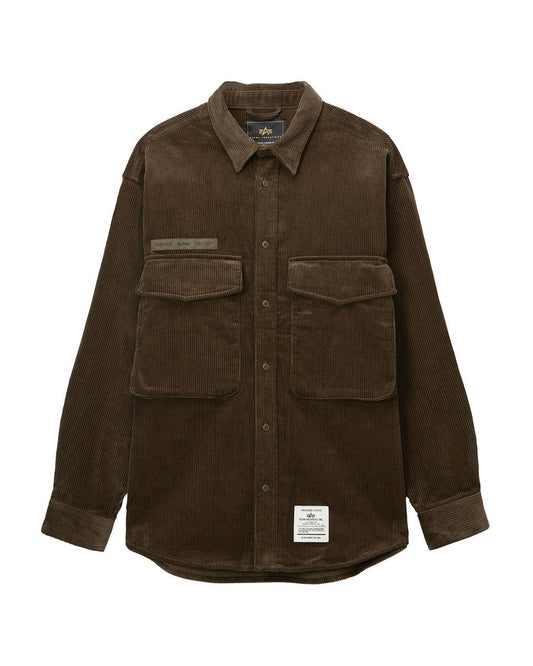 UNFRM CORDUROY SHIRT TOP Alpha Industries RUST S