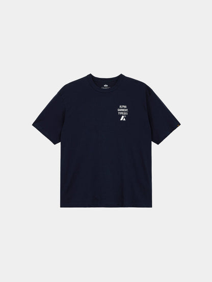 UNFRM SHORT-SLEEVED S&D TEE TOP Alpha Industries LEAD BLUE XS
