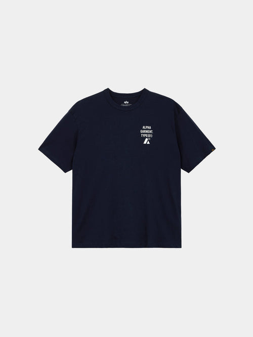 UNFRM SHORT-SLEEVED S&D TEE TOP Alpha Industries LEAD BLUE XS