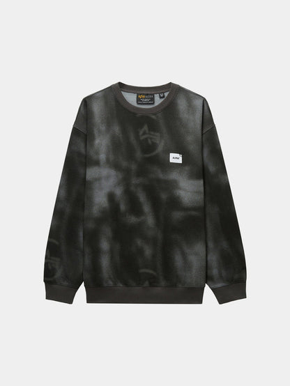 UNFRM WASHED CREWNECK TOP Alpha Industries GRAY XS