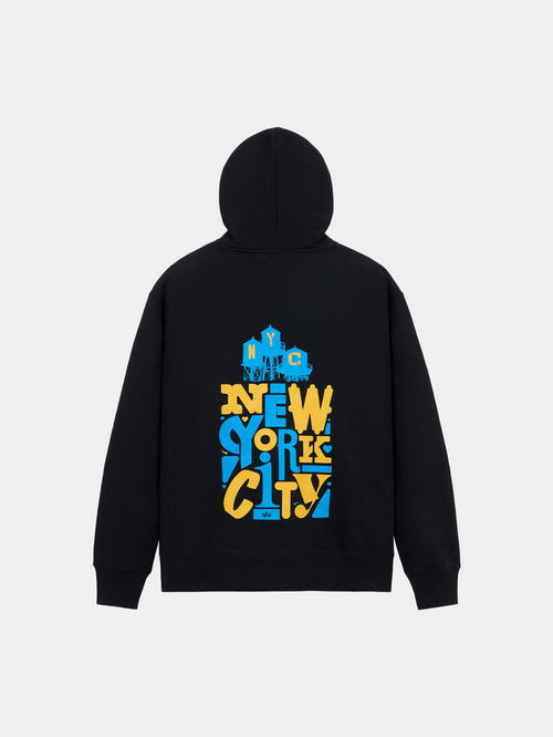 WATER TOWER STACKS HOODIE TOP Alpha Industries BLACK XS