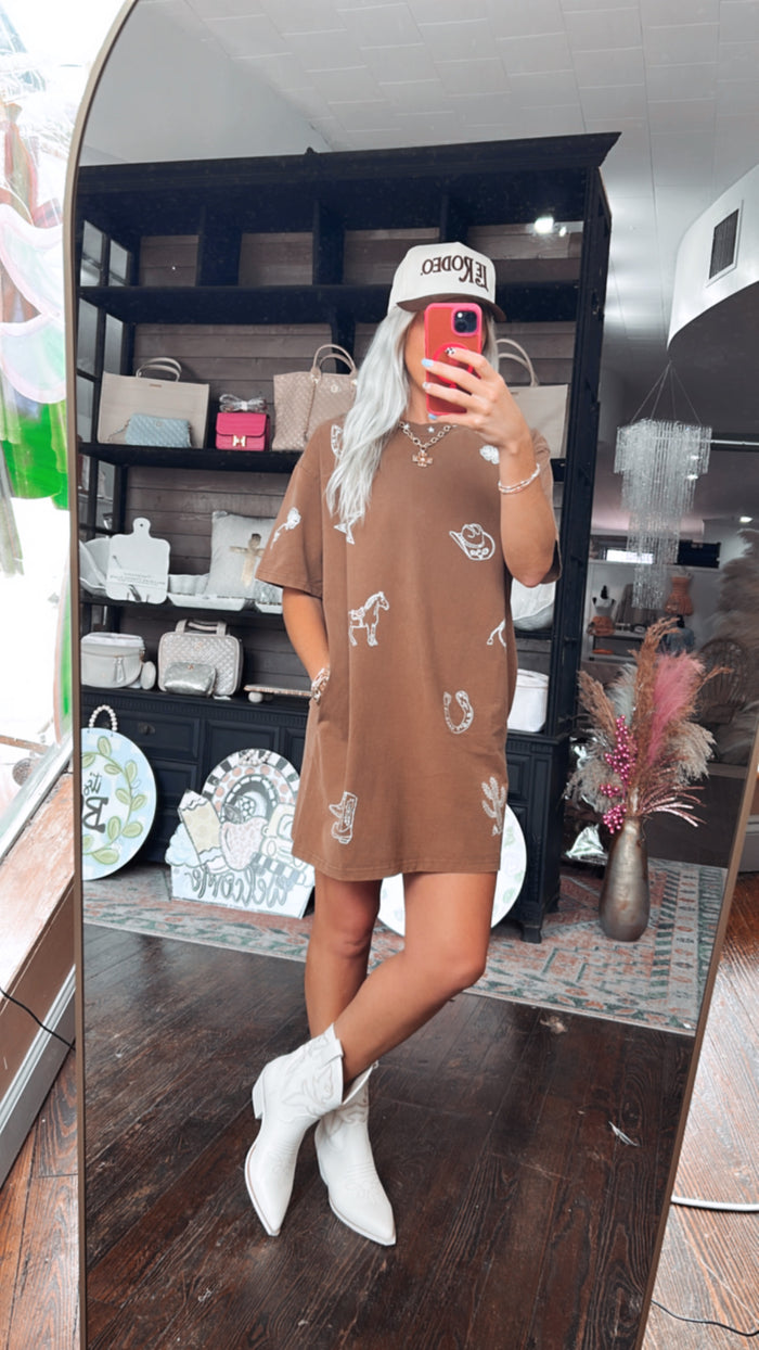 WESTERN TSHIRT DRESS