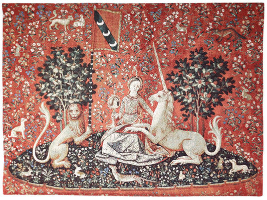 WH-LU-SI | LADY & UNICORN SENSE OF SIGHT TAPESTRY WALL HANGING