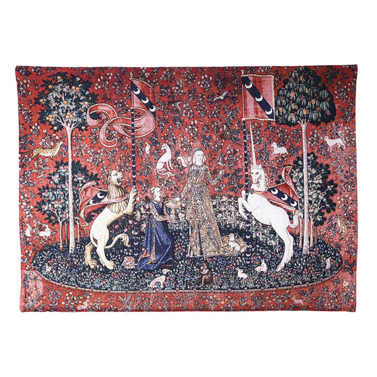 WH-LU-TA | LADY & UNICORN SENSE OF TASTE TAPESTRY WALL HANGING