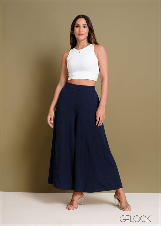 Wide Leg Elasticated Pant - 240424