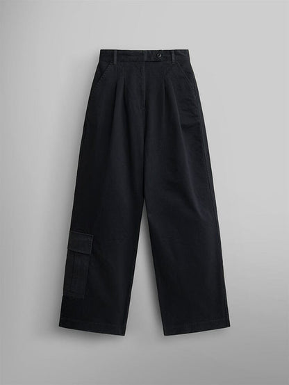 WIDE LEG PANT W BOTTOM Alpha Industries BLACK 2/4