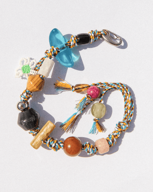 Wildflower Key Ring Phone Charm | Blue