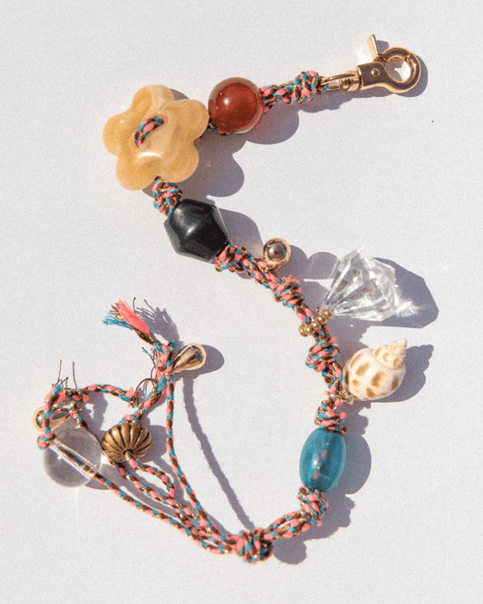 Wildflower Key Ring Phone Charm | Pink