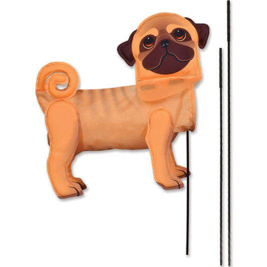 Windicator Recumbent Bike Flag - Pug