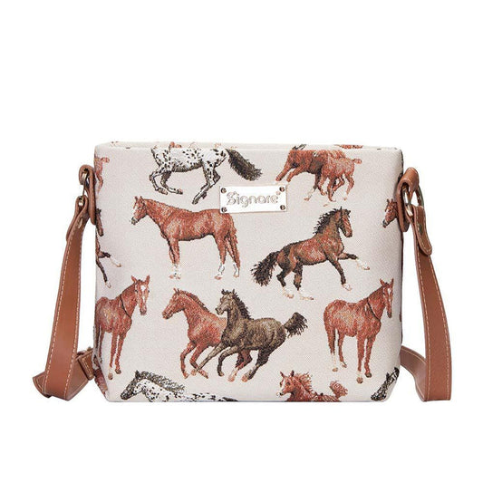 XB02-RHOR | RUNNING HORSE CROSS BODY BAG PURSE HANDBAG - www.signareusa.com